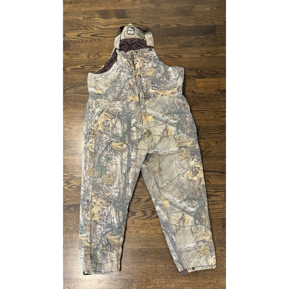 Berne Hunting Overalls Men's 3XL Tall Camo Coveralls Bibs Thermal